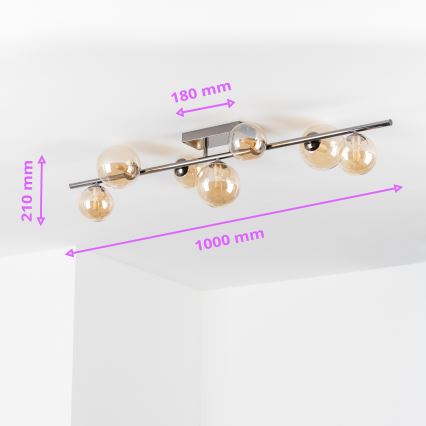 Brilagi - Plafonnier LED MILLA 7xG9/3W/230V chrome brillant/doré