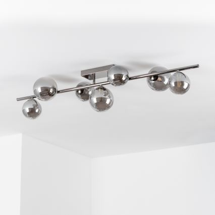 Brilagi - Plafonnier LED MILLA 7xG9/3W/230V chrome brillant/fumé