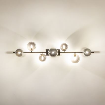 Brilagi - Plafonnier LED MILLA 7xG9/3W/230V chrome brillant/fumé