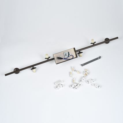 Brilagi - Plafonnier LED MILLA 7xG9/3W/230V marron/marron fumé