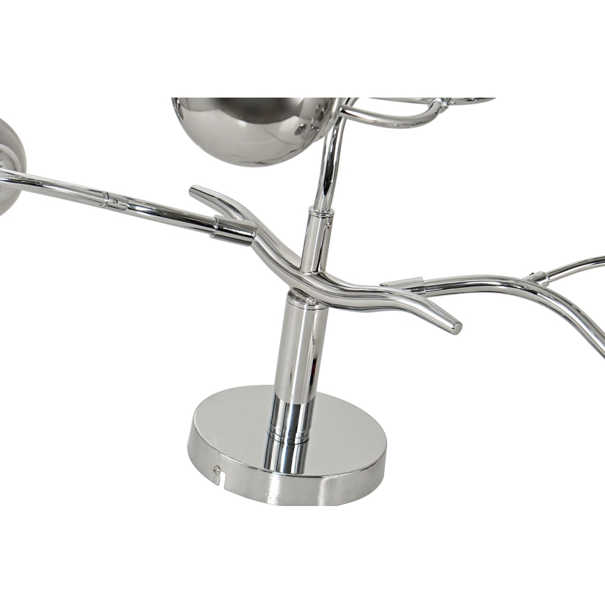 Brilagi - Plafonnier LED MISTEL à montage en surface 9xG9/3W/230V chrome noir/verre fumé