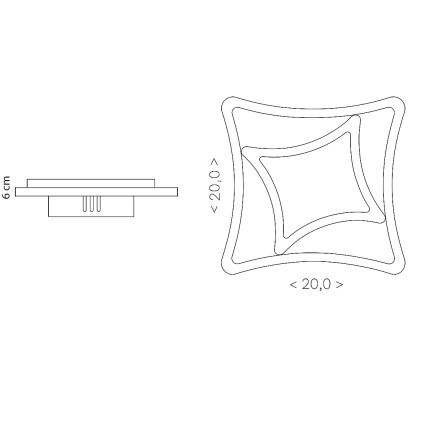 Brilagi - Plafonnier LED MODERN MINI 24W/230V 3000/4000/6000K