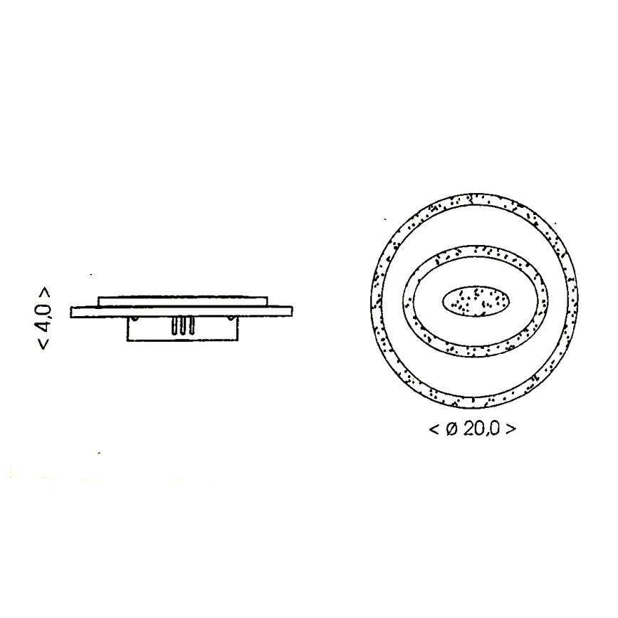 Brilagi - Plafonnier LED MODERN MINI LED/26W/230V 3000/4000/6000K