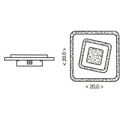 Brilagi - Plafonnier LED MODERN MINI LED/32W/230V 3000/4000/6000K