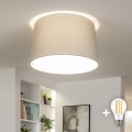Brilagi - Plafonnier LED monté en surface CERIA 1x E27/40W/230V Ø 45 cm gris