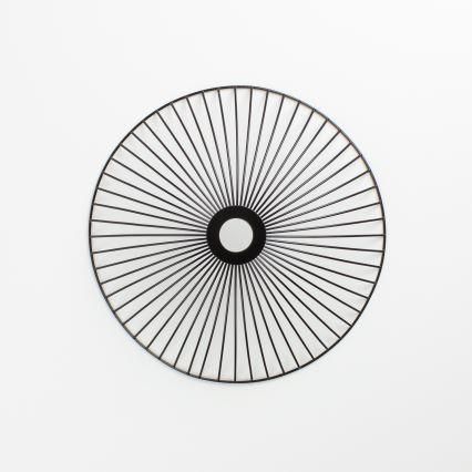 Brilagi - Plafonnier LED monté en surface CERIA WIRE 1xE27/40W/230V Ø 38 cm noir/chêne