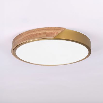 BRILAGI - Plafonnier LED PILANA LED/24W/230V chêne/doré Ø 30 cm