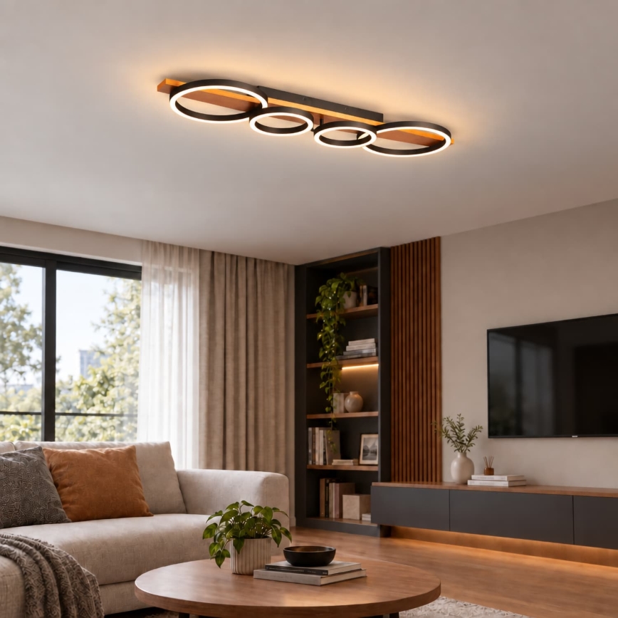 BRILAGI - Plafonnier LED PLANK LED/35W/230V 4000K 30x100 cm bois