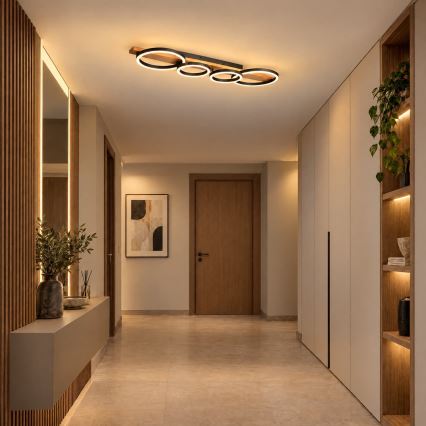 BRILAGI - Plafonnier LED PLANK LED/35W/230V 4000K 30x100 cm bois