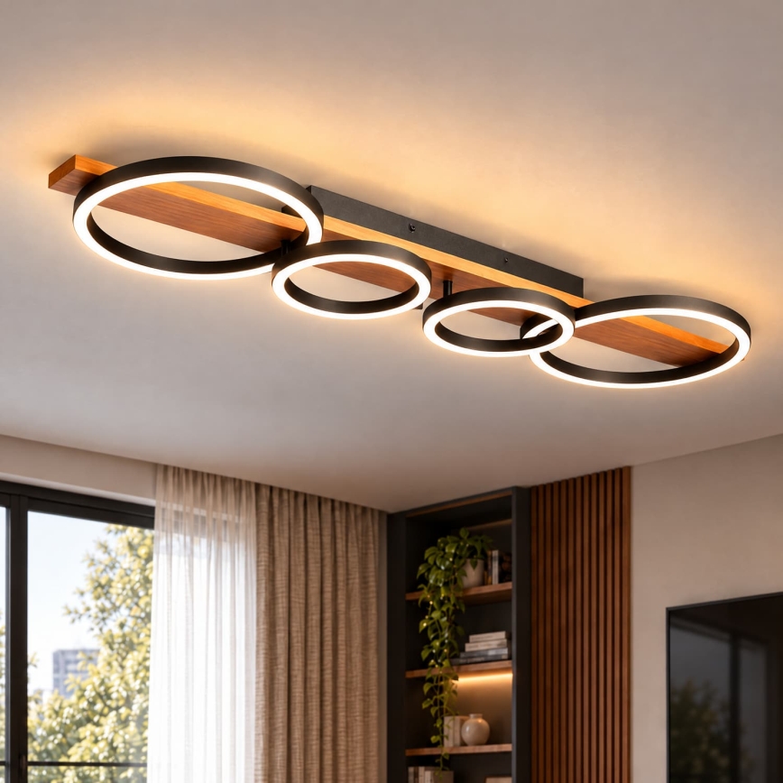 BRILAGI - Plafonnier LED PLANK LED/35W/230V 4000K 30x100 cm bois