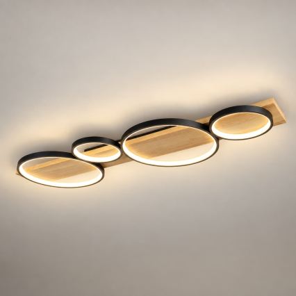 BRILAGI - Plafonnier LED PLANK LED/38W/230V 4000K 40x120 cm, finition bois