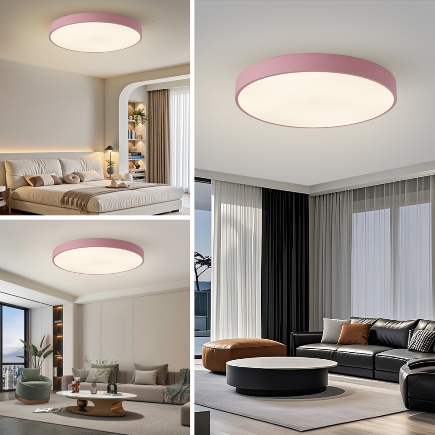 Brilagi - Plafonnier LED POOL 100 W 230 V 3000/4000/6000 K Ø 80 cm, rose