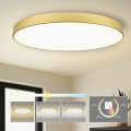 Brilagi - Plafonnier LED POOL, 180 W, 230 V, 3000/4000/6000 K, Ø 120 cm, doré