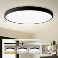 Brilagi - Plafonnier LED POOL, 180 W, 230 V, 3000/4000/6000 K, Ø 120 cm, noir