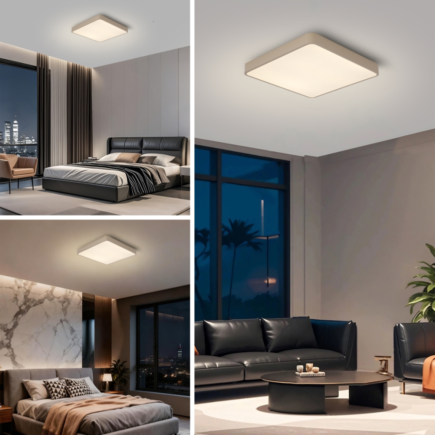 Brilagi - Plafonnier LED POOL 36W/230V 3000/4000/6000K 40x40 cm beige