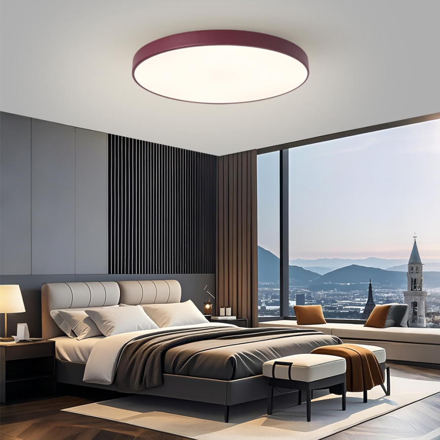 Brilagi - plafonnier LED POOL LED/100W/230V 3000/4000/6000K pr. 80 cm bordeaux
