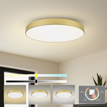 Brilagi - Plafonnier LED POOL LED/128W/230V 3000/4000/6000K Ø 100 cm doré
