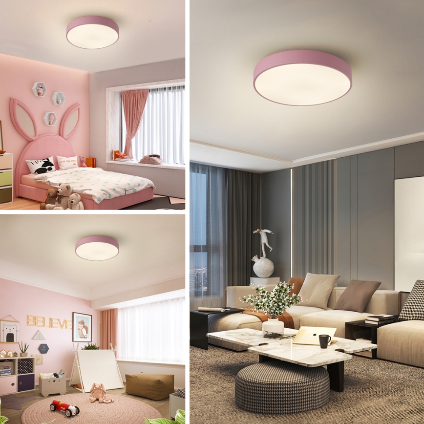Brilagi - Plafonnier LED POOL LED/36W/230V 3000/4000/6000K Ø 30 cm rose