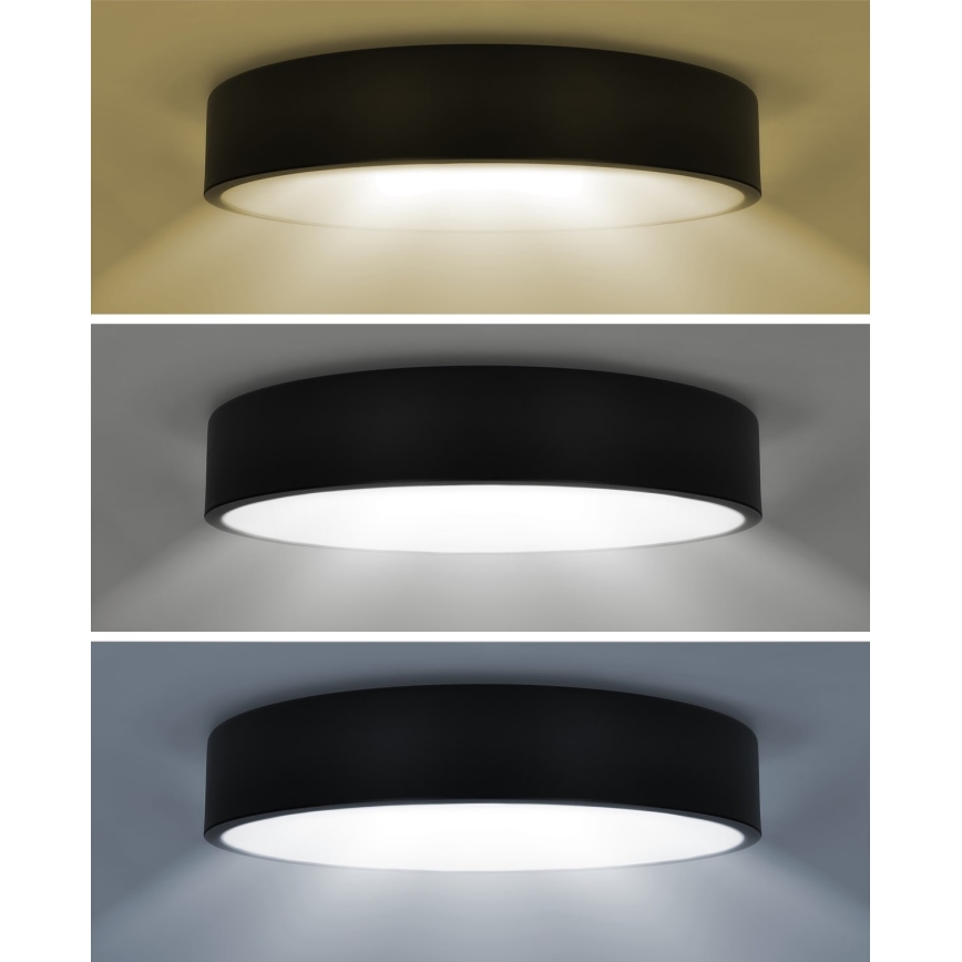 Brilagi - Plafonnier LED POOL LED/36W/230V 3000/4000/6000K Ø 30 cm noir