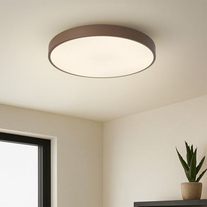 Brilagi - Plafonnier LED POOL, 48W, 230V, 3000/4000/6000K, Ø 40 cm, marron