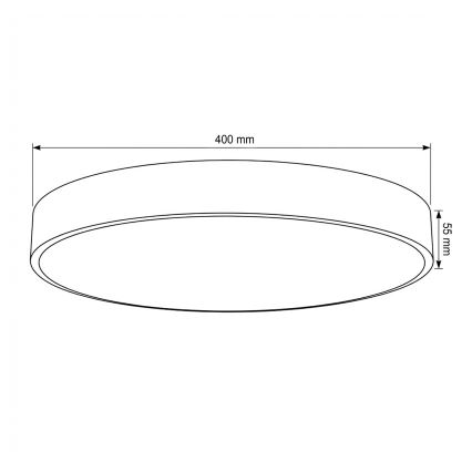 Brilagi - Plafonnier LED POOL LED/48W/230V 3000/4000/6000K Ø 40 cm beige