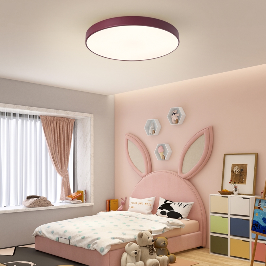 Brilagi - Plafonnier LED POOL 60W/230V 3000/4000/6000K Ø 60 cm bordeaux