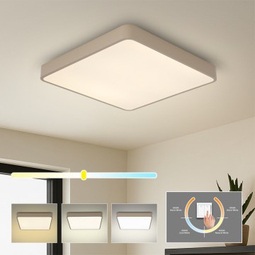 Brilagi - Plafonnier LED POOL SQUARE LED/48W/230V 3000/4000/6000K 50x50 cm beige
