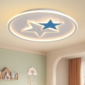 Brilagi - Plafonnier LED pour chambre d'enfant STARS LED/35W/230V Ø 53 cm
