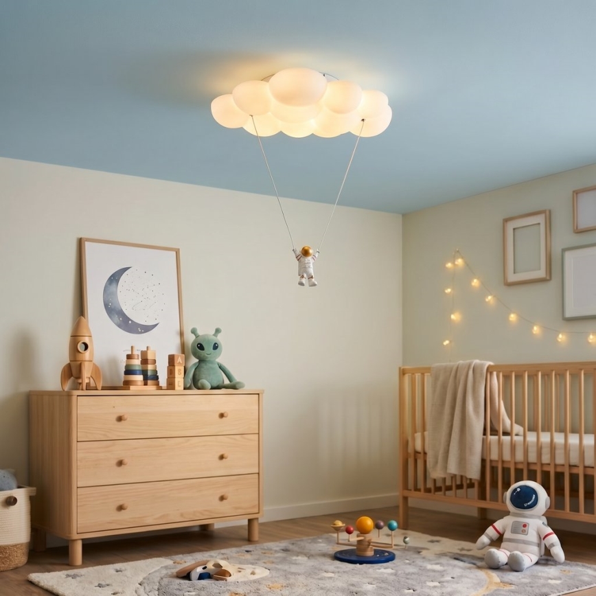 Brilagi - Plafonnier LED pour enfants ASTRO LED/77W/230V blanc
