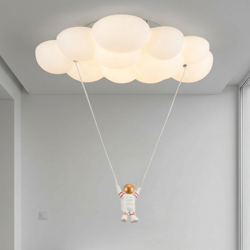 Brilagi - Plafonnier LED pour enfants ASTRO LED/77W/230V blanc