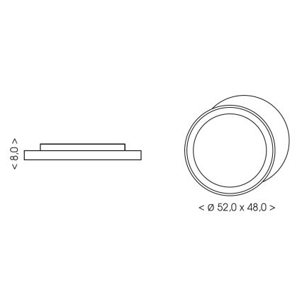 BRILAGI - LED Plafonnier pour enfants ASTRO LED/80W/230V 3000/4500/6000K 48x52 cm