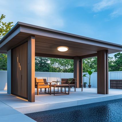 Brilagi - Plafonnier de salle de bains ULTRA SLIM LED/24W/230V Ø 42 cm or rose IP54