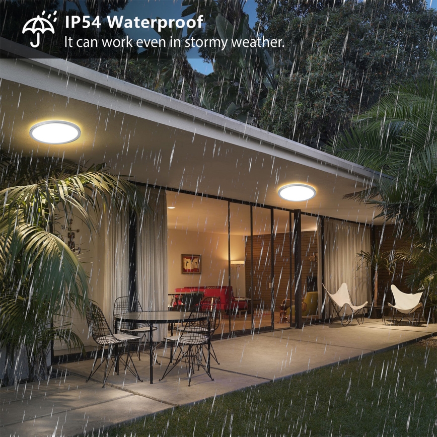 Brilagi - Plafonnier LED ULTRA SLIM pour salle de bains 12 W/230 V Ø 22,5 cm argenté IP54