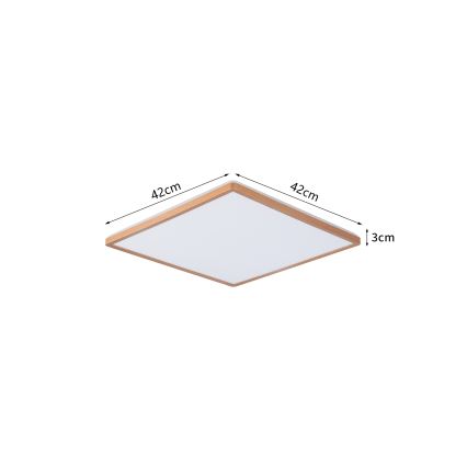 Brilagi - Plafonnier LED ULTRA SLIM pour salle de bains LED/24W/230V 42x42 cm or rose IP54