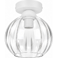 BRILAGI - Plafonnier LED RETRO GLASS 1xE27/60W/230V Ø 18 cm blanc/transparent
