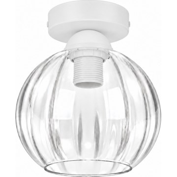 BRILAGI - Plafonnier LED RETRO GLASS 1xE27/60W/230V Ø 18 cm blanc/transparent