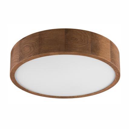 Brilagi - Plafonnier LED RGBW dimmable CARVALHO 2xE27/9W/230V 2700-6500K Wi-Fi chêne Ø 37,5 cm