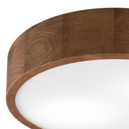 Brilagi - Plafonnier LED RGBW dimmable CARVALHO 2xE27/9W/230V 2700-6500K Wi-Fi chêne Ø 37,5 cm