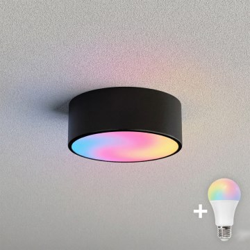Brilagi - Plafonnier LED RGBW dimmable CLARE 1xE27/9W/230V 2700-6500K Ø 20 cm Wi-Fi noir