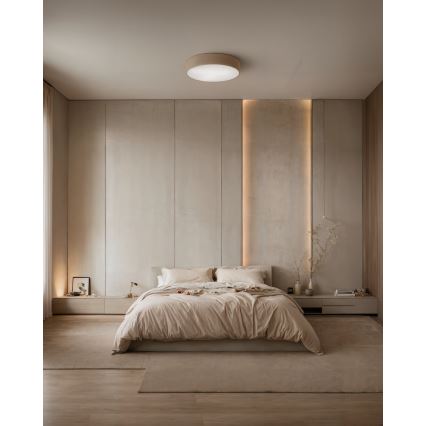 Brilagi - Plafonnier LED RGBW dimmable CLARE 3xE27/9W/230V 2700-6500K Ø 40 cm Wi-Fi beige