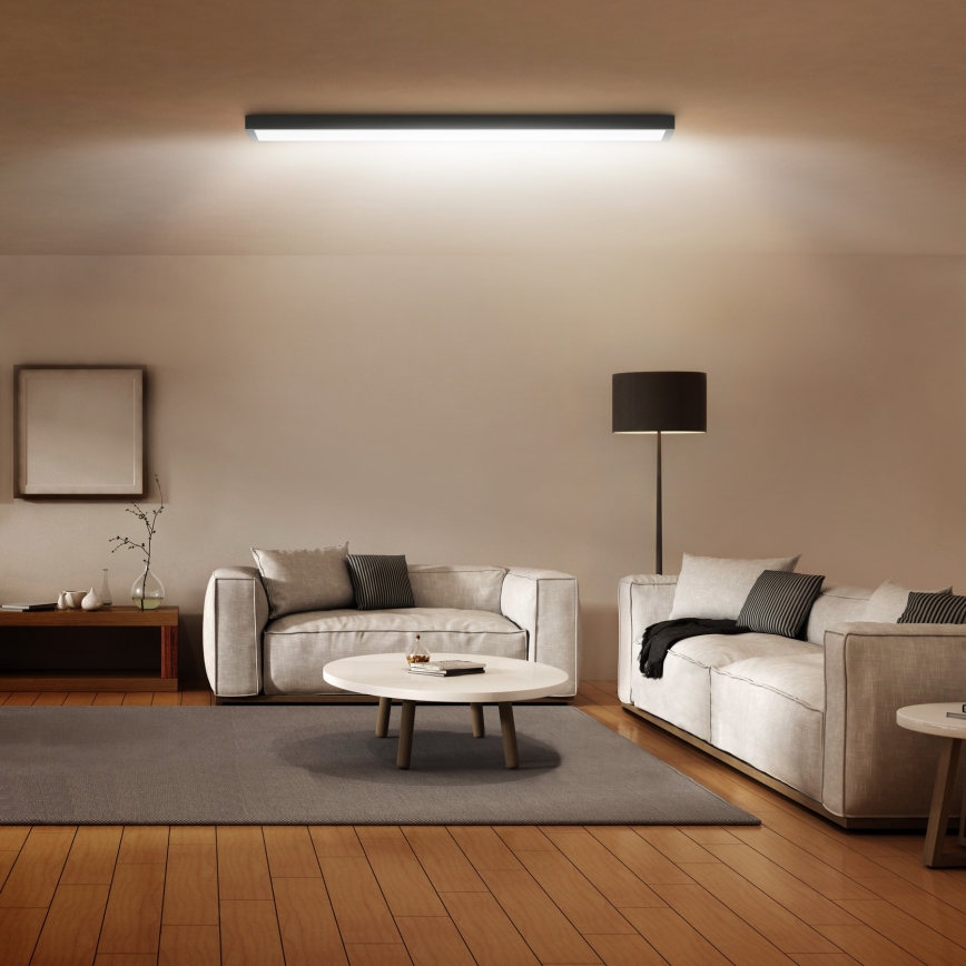 Brilagi- Plafonnier LED salle de bain FRAME LED/40W/230V 120x30 cm IP44 noir