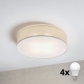 Brilagi - Plafonnier LED SIRIJA 4xE27/15W/230V Ø 60 cm crème