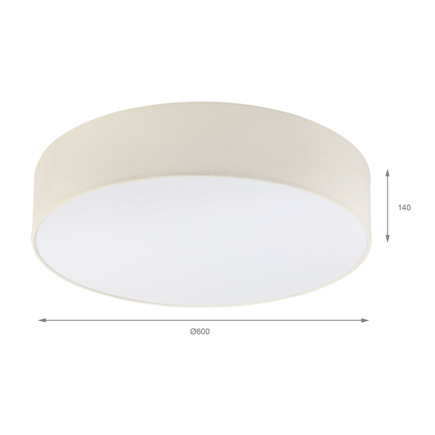 Brilagi - Plafonnier LED SIRIJA 4xE27/15W/230V Ø 60 cm crème