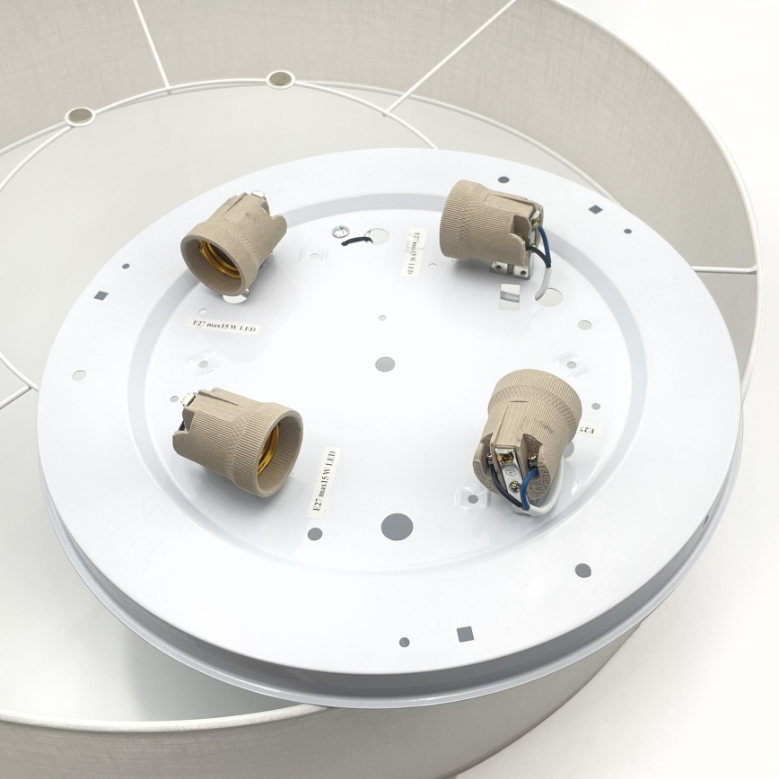 Brilagi - Plafonnier LED SIRIJA 4xE27/60 W/230 V Ø 60 cm blanc