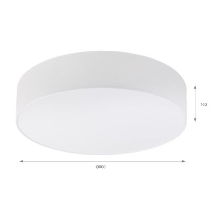 Brilagi - Plafonnier LED SIRIJA 4xE27/60 W/230 V Ø 60 cm blanc