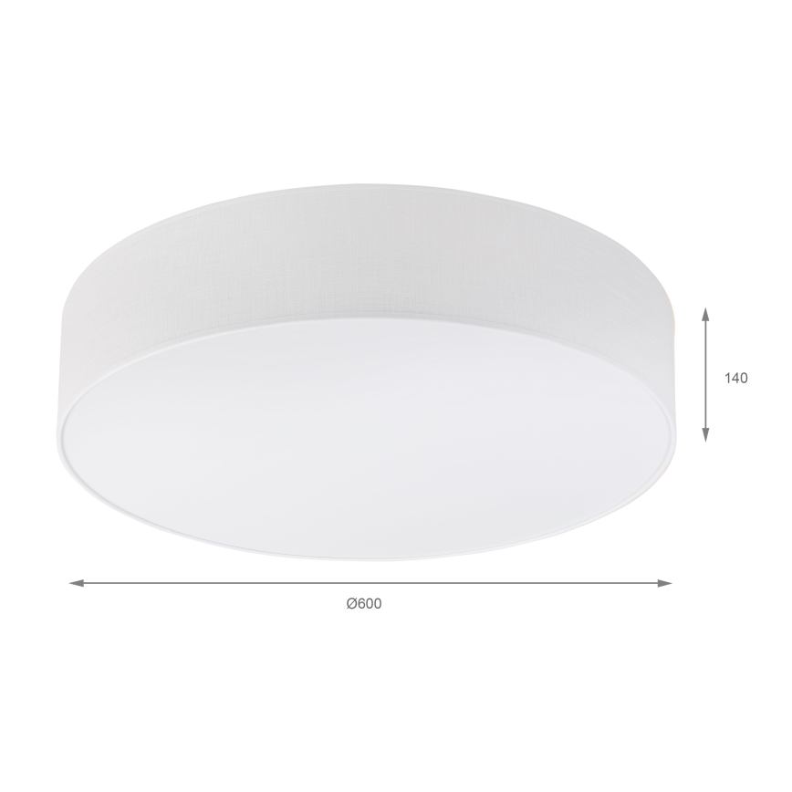 Brilagi - Plafonnier LED SIRIJA 4xE27/60 W/230 V Ø 60 cm blanc
