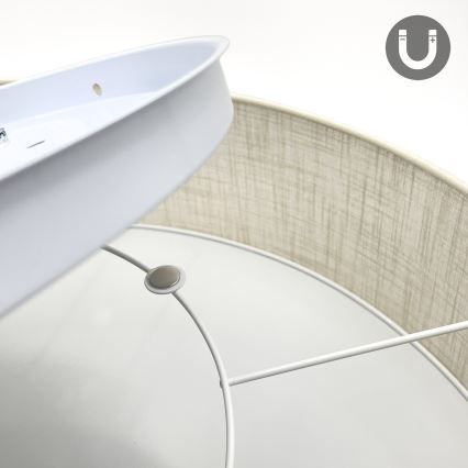 Brilagi - Plafonnier LED SIRIJA 4×E27/60W/230V Ø 60 cm crème