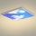 Brilagi - Plafonnier LED SLIMFRAME SKY LED/58W/230V 60x60 cm argenté/bleu
