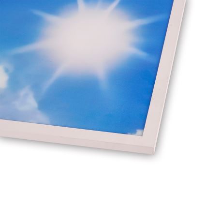 Brilagi - Plafonnier LED SLIMFRAME SKY LED/58W/230V 60x60 cm argenté/bleu