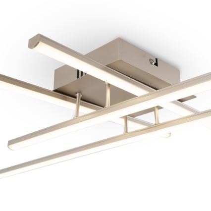 Brilagi - Plafonnier STRIPES LED/37W/230V 68x68 cm argenté